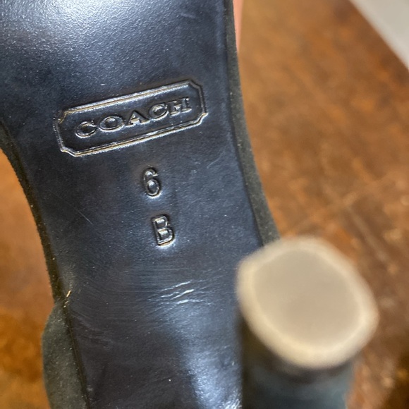 Coach suede rhinestone heels - Picture 9 of 9